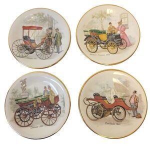 Collectible Vintage Made In England Liverpool Road Set Of 4 Car Plates